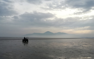 Ulster University coastal scientists conduct beach surveys at Dundrum Bay to investigate how and why the sand is moving.